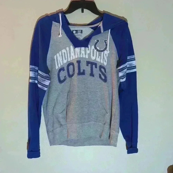 NFL Indianapolis colts sweatshirt, size large, blue and gray - Picture 2 of 8